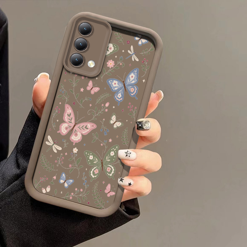 Realme C67 - Etui na telefon z motywem kwiatów