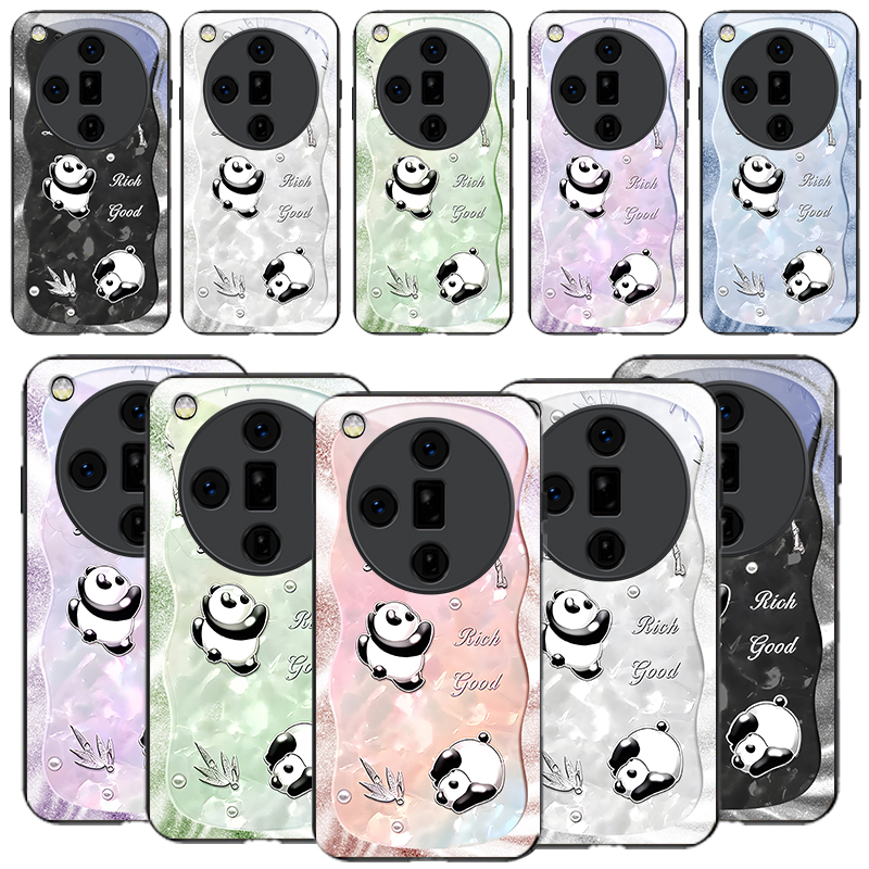 Oppo Find X8 - Szczęśliwa i urocza panda - czarne