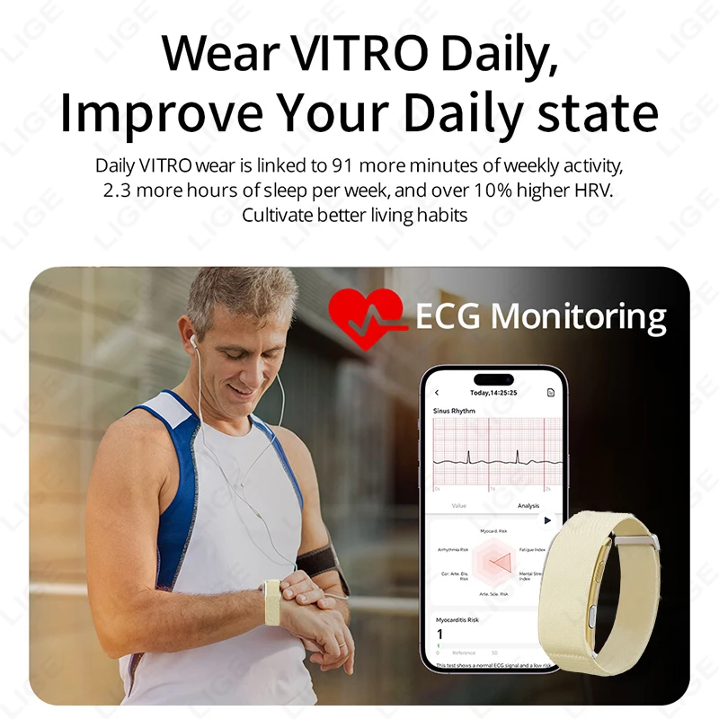 Męski Smartwatch EKG Monitor Z – Fall Detection Watch recenzja i cena